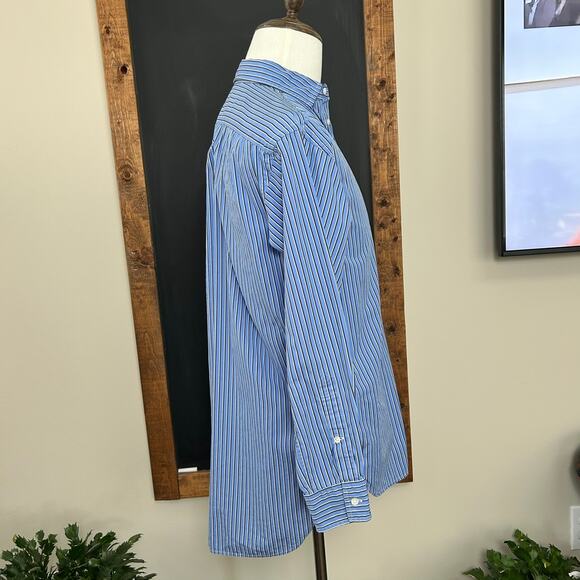 Vtg Polo Ralph Lauren Striped Button Down SIZE 6 French Front Preppy Academia - Picture 3 of 12